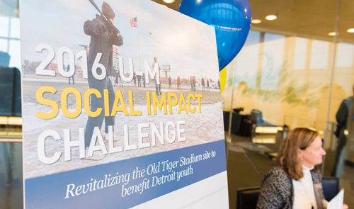 2016 U-M Social Impact Challenge: Revitalizing the Old Tiger Stadium site to benefit Detroit youth.