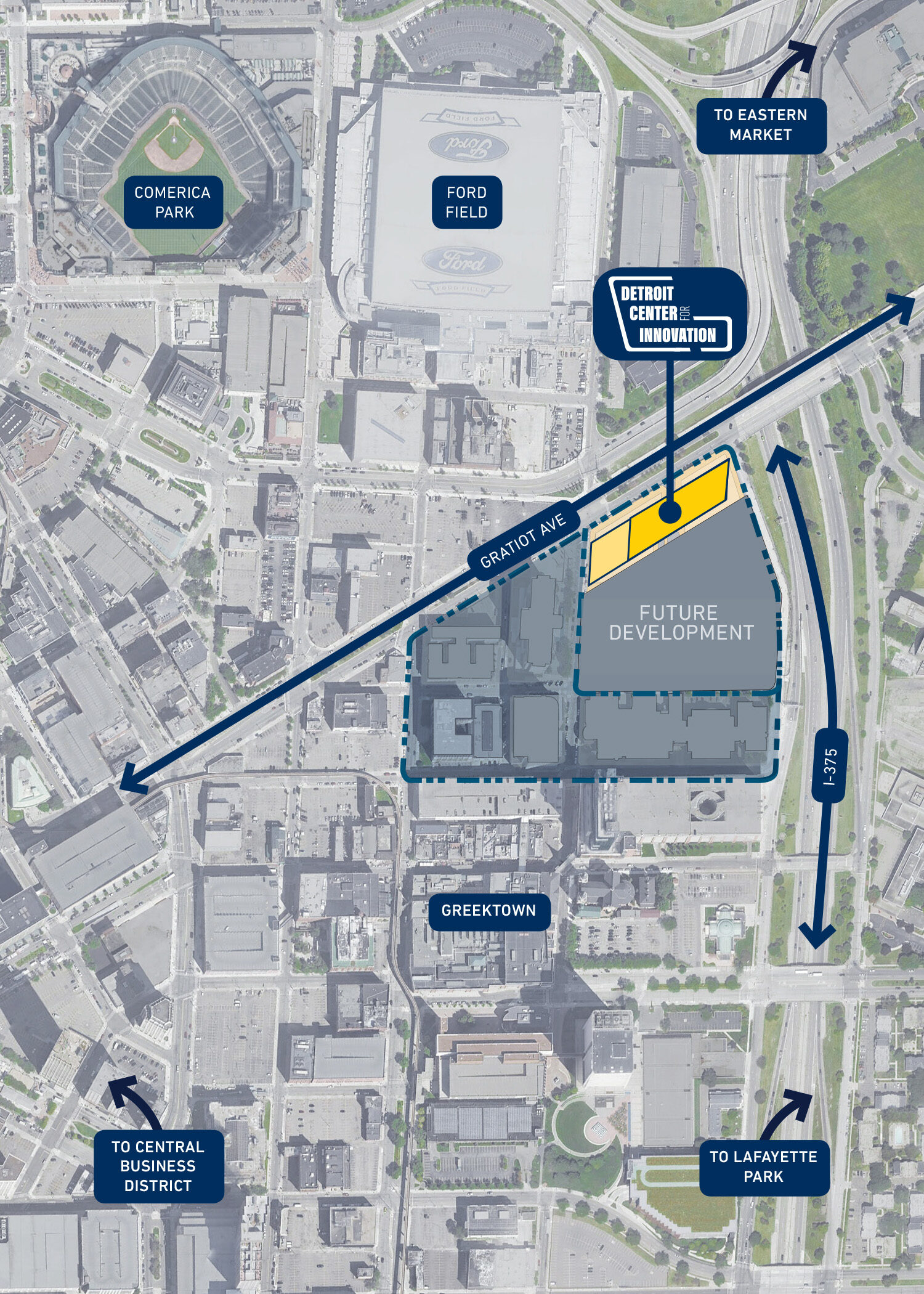 New $300 million UM research and education center to anchor 14-acre Detroit Center for Innovation in the heart of Detroit | UM Detroit - University of Michigan News